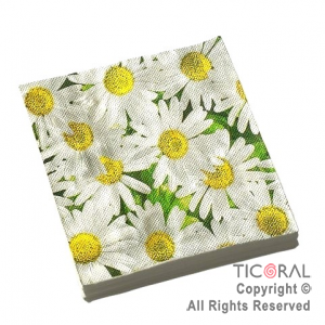 SERVILLETA MARGARITAS GM 33X33  X 20